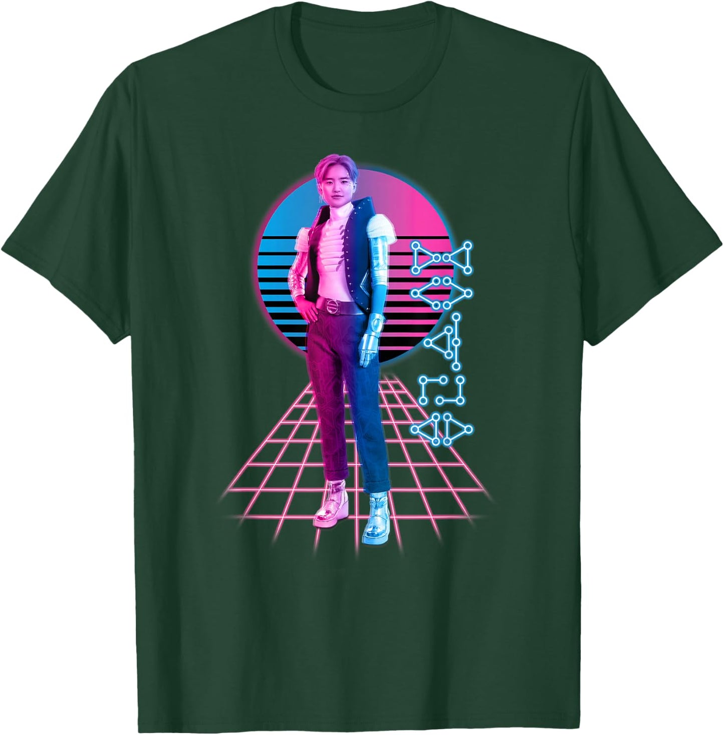 Disney Zombies 3 A-Spen Neon Standing Pose T-Shirt - T-Shirt | Forest