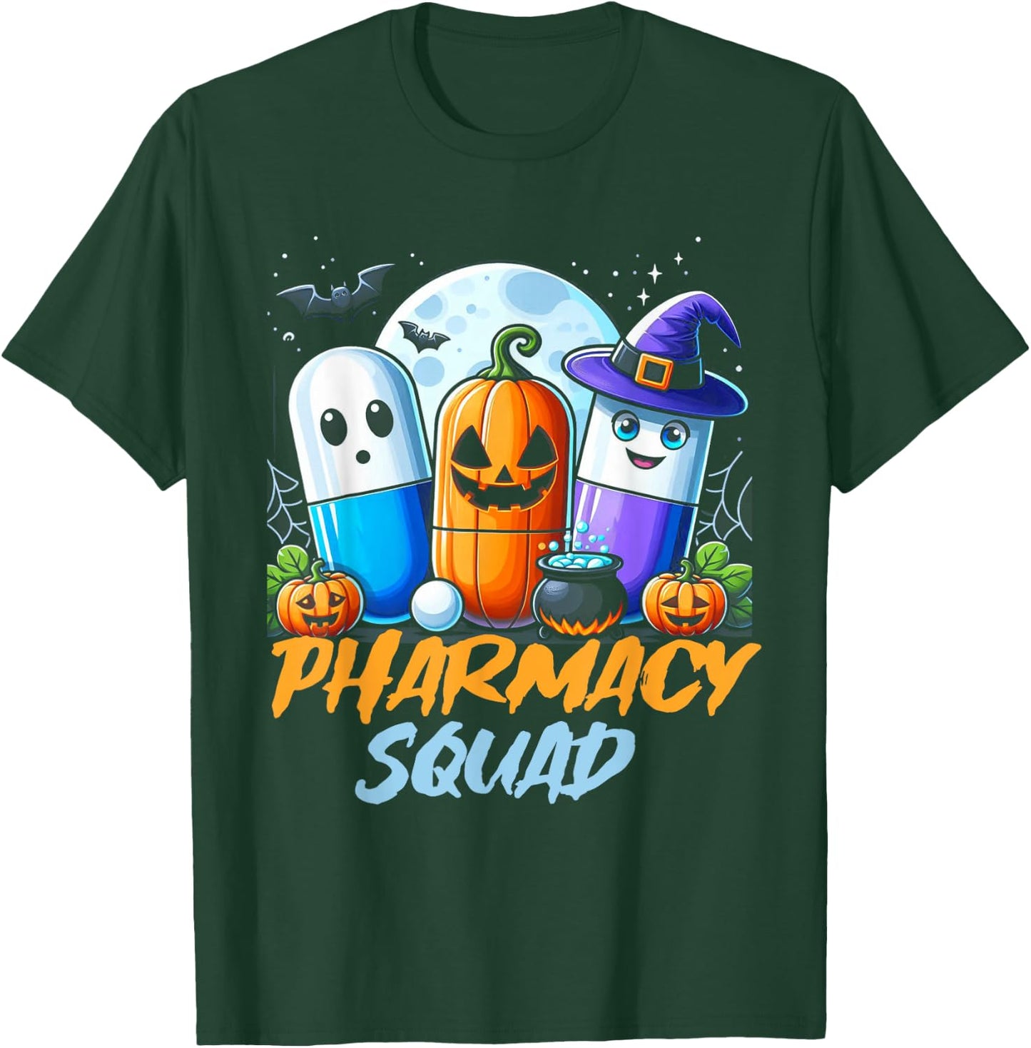 Funny Pills Pharmacy Pharmacist Squad Halloween Costume T-Shirt - T-Shirt | Forest
