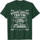 Vintage Tractor Pulling Season Graphic Design Tractor Puller T-Shirt - T-Shirt | Forest