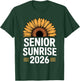 Senior Sunrise 2026 Sunflower Graduation Senior Pride T-Shirt - T-Shirt | Forest