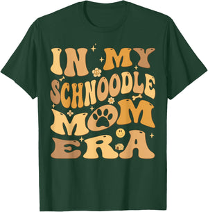 In My Schnoodle Mom Era Groovy Schnoodle Dog T-Shirt - T-Shirt | Forest
