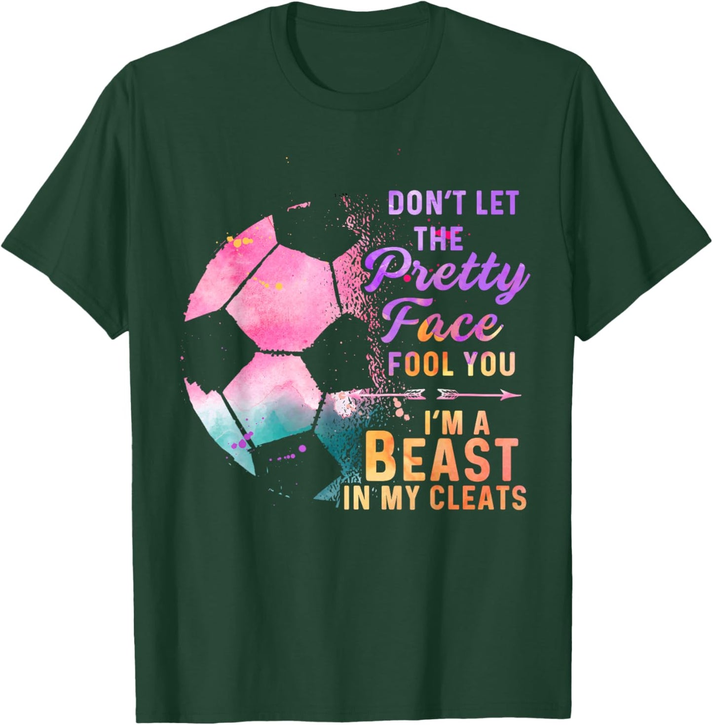 Soccer Player for Girl Goalkeeper Kick Sister Mother T-Shirt - T-Shirt | Forest