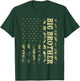 Fathers Day Shirt Bro, Big Brother Camouflage American Flag T-Shirt - T-Shirt | Forest