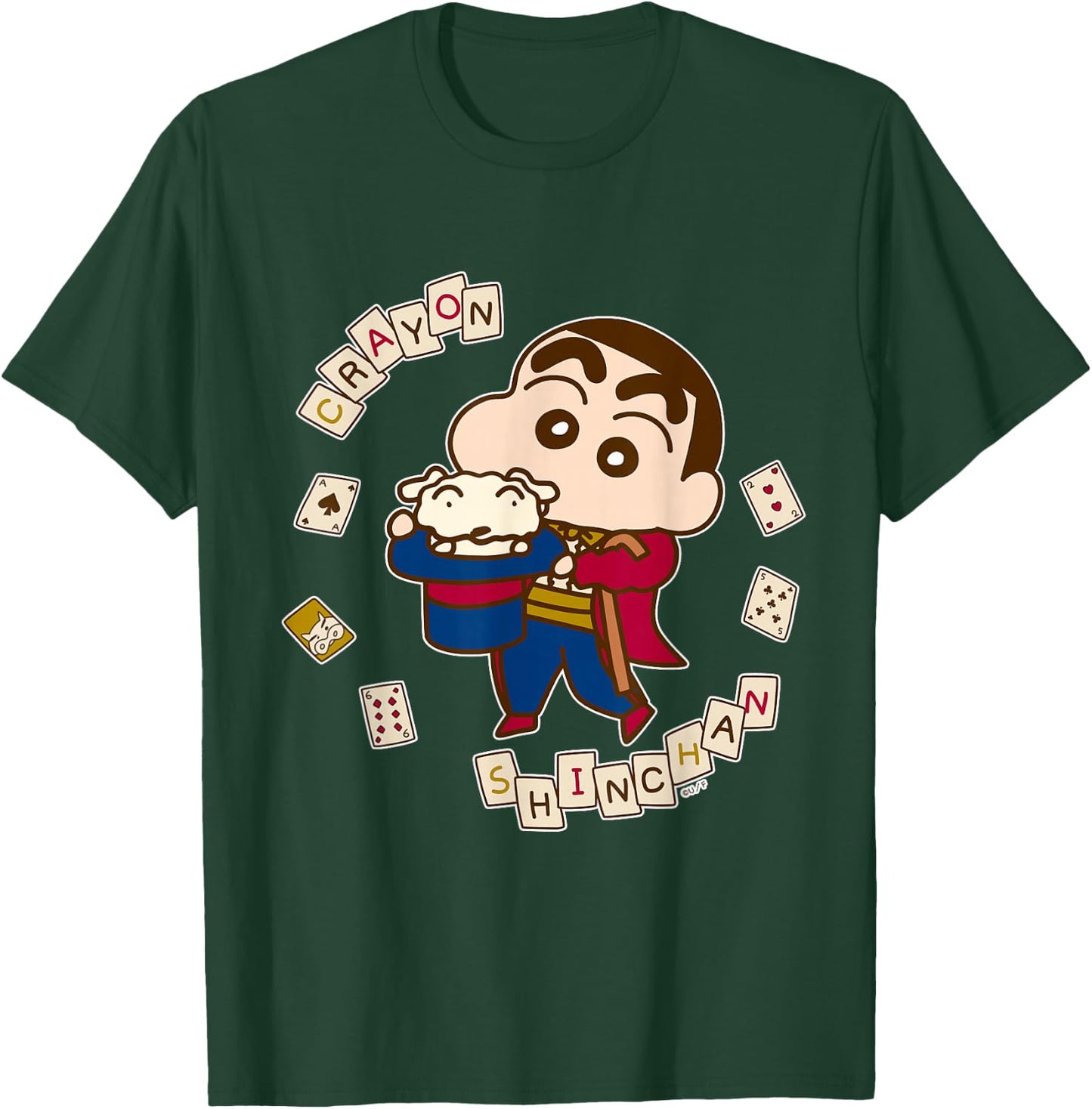 【Manga】Crayon Shin-chan Shin-chan's magic show T-Shirt - T-Shirt | Forest