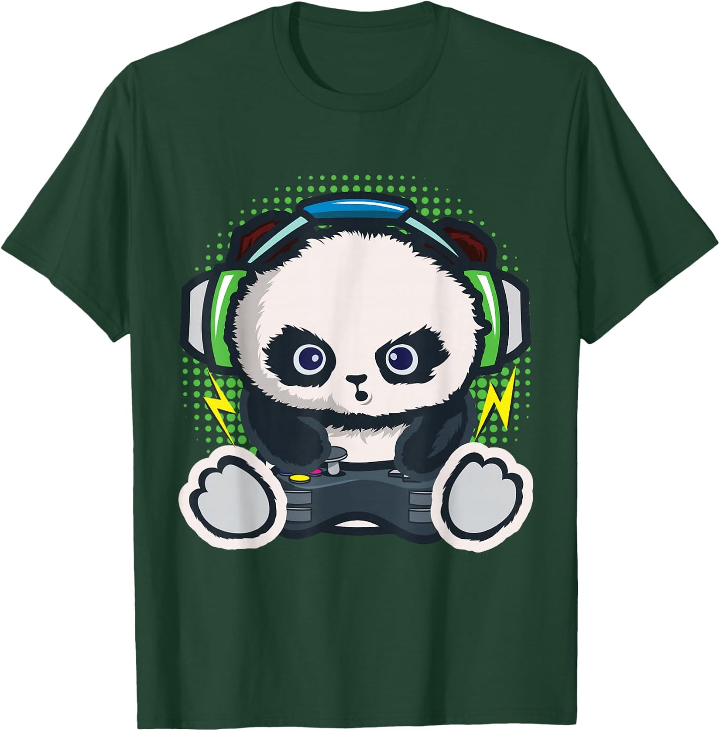 Gamer Shirt Boys Children Gaming Gift Panda Gamer T-Shirt - T-Shirt | Forest