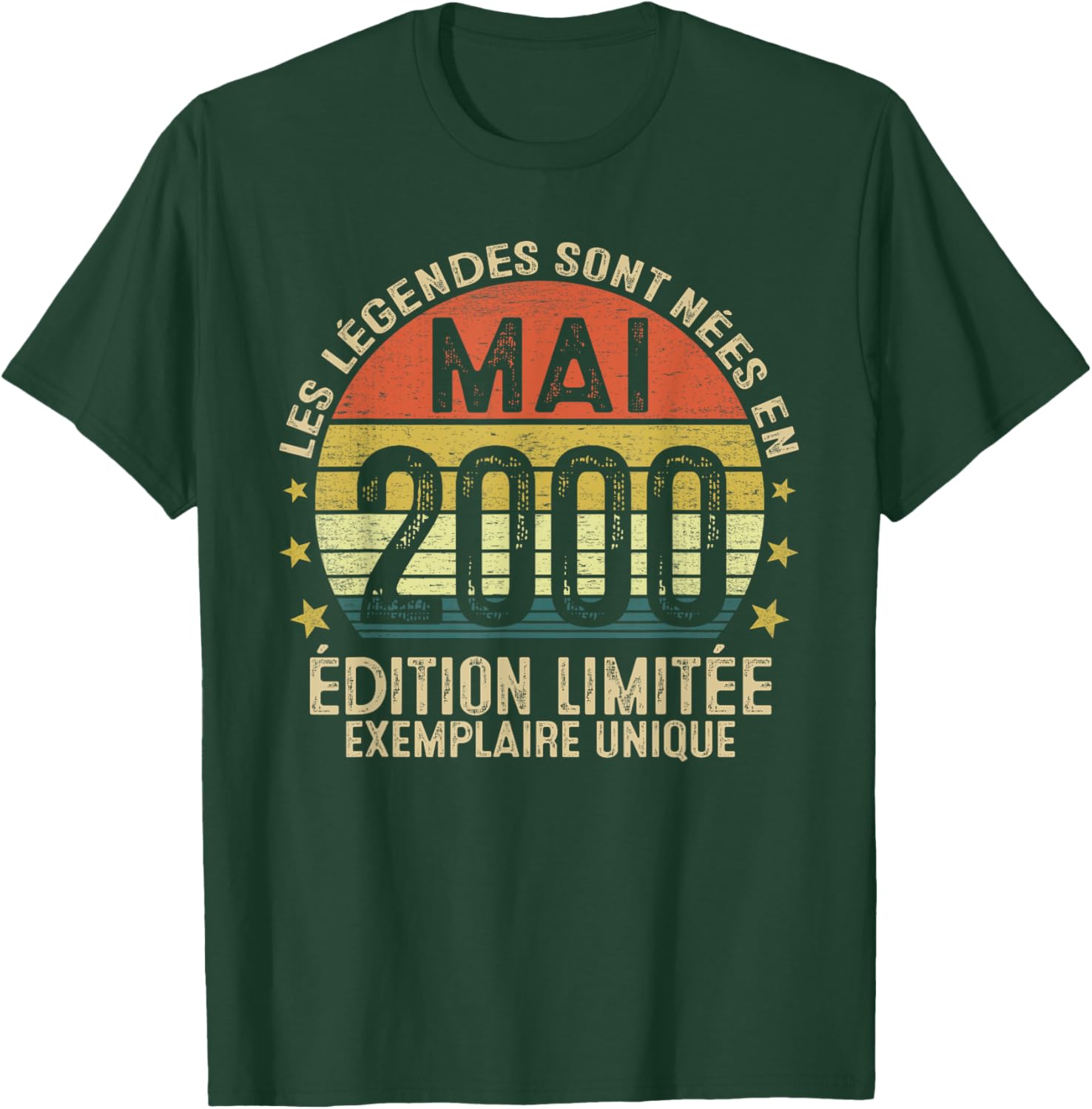 Cadeau 25 Ans Homme Les Legendes Sont Nées En Mai 2000 T-Shirt - T-Shirt | Forest