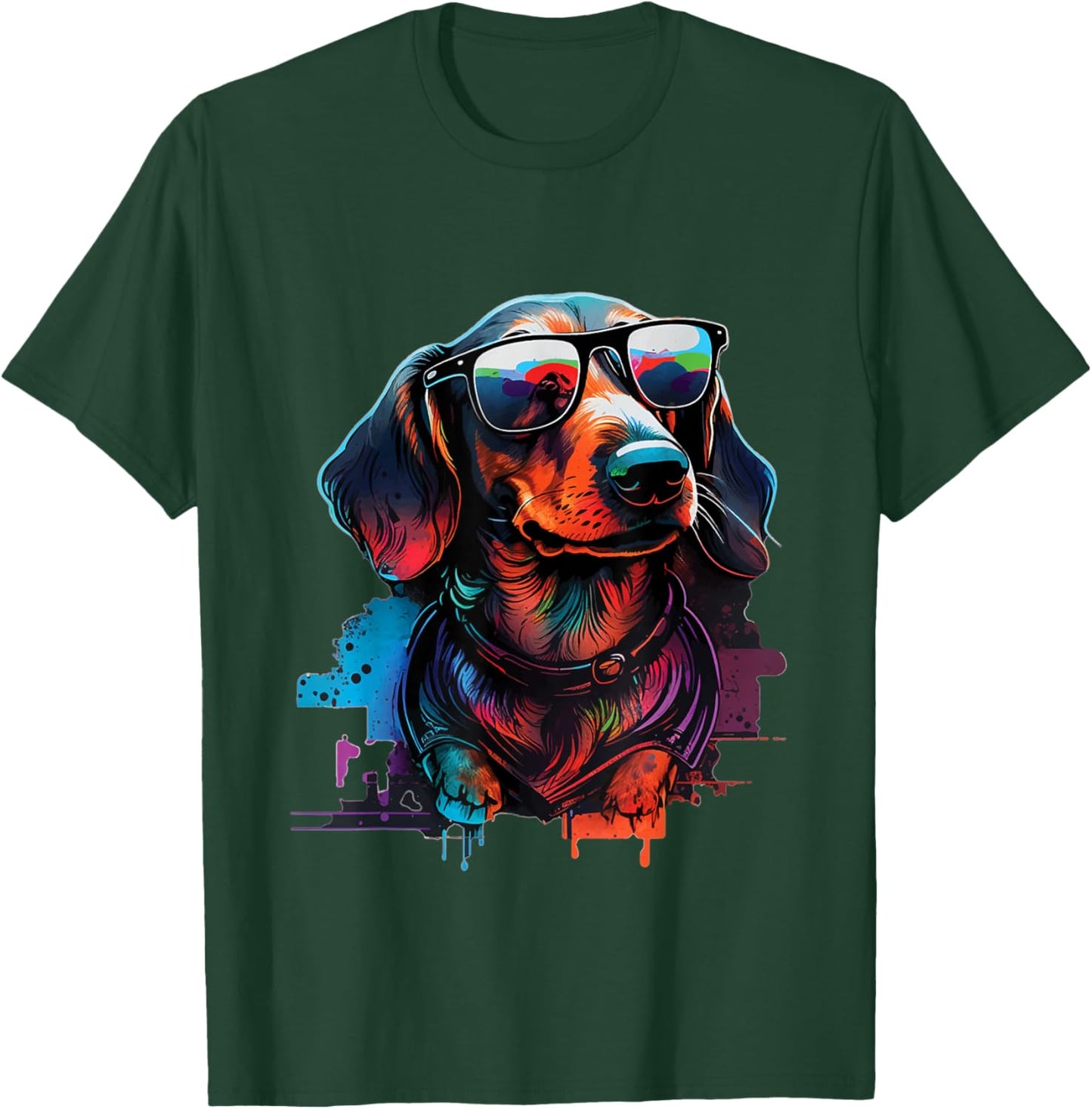 Groovy Dachshund - Wiener Dog Lover Pet Puppy Trainer Women Kids T-Shirt - T-Shirt | Forest