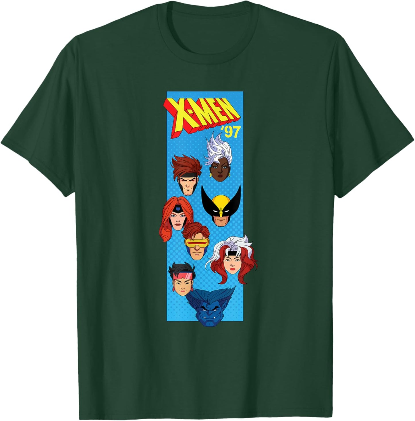 Marvel Studios X-Men '97 Animated Series Vertical Box Team T-Shirt - T-Shirt | Forest