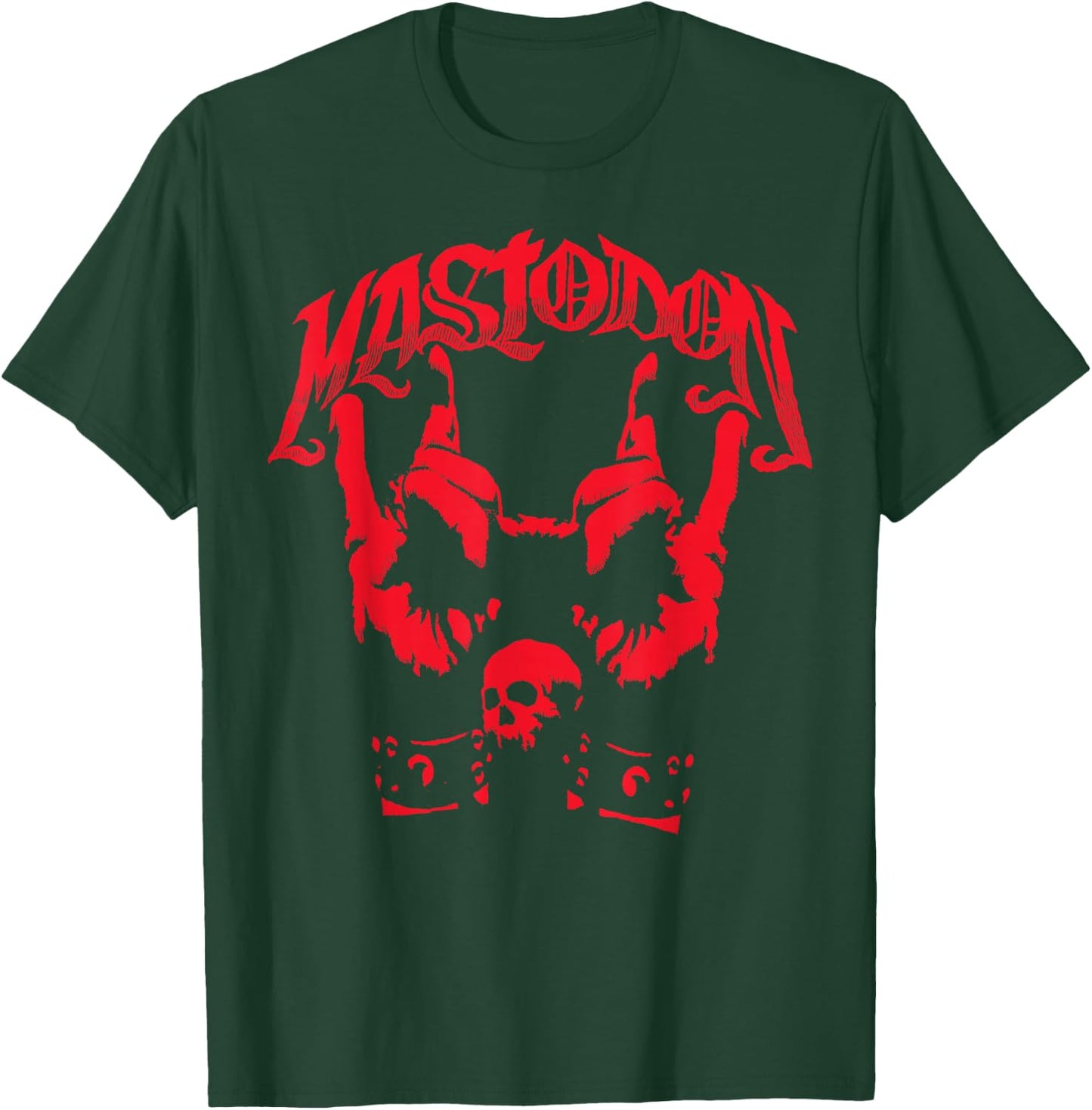 Mastodon – Devil Horns Adult T-Shirt - T-Shirt | Forest