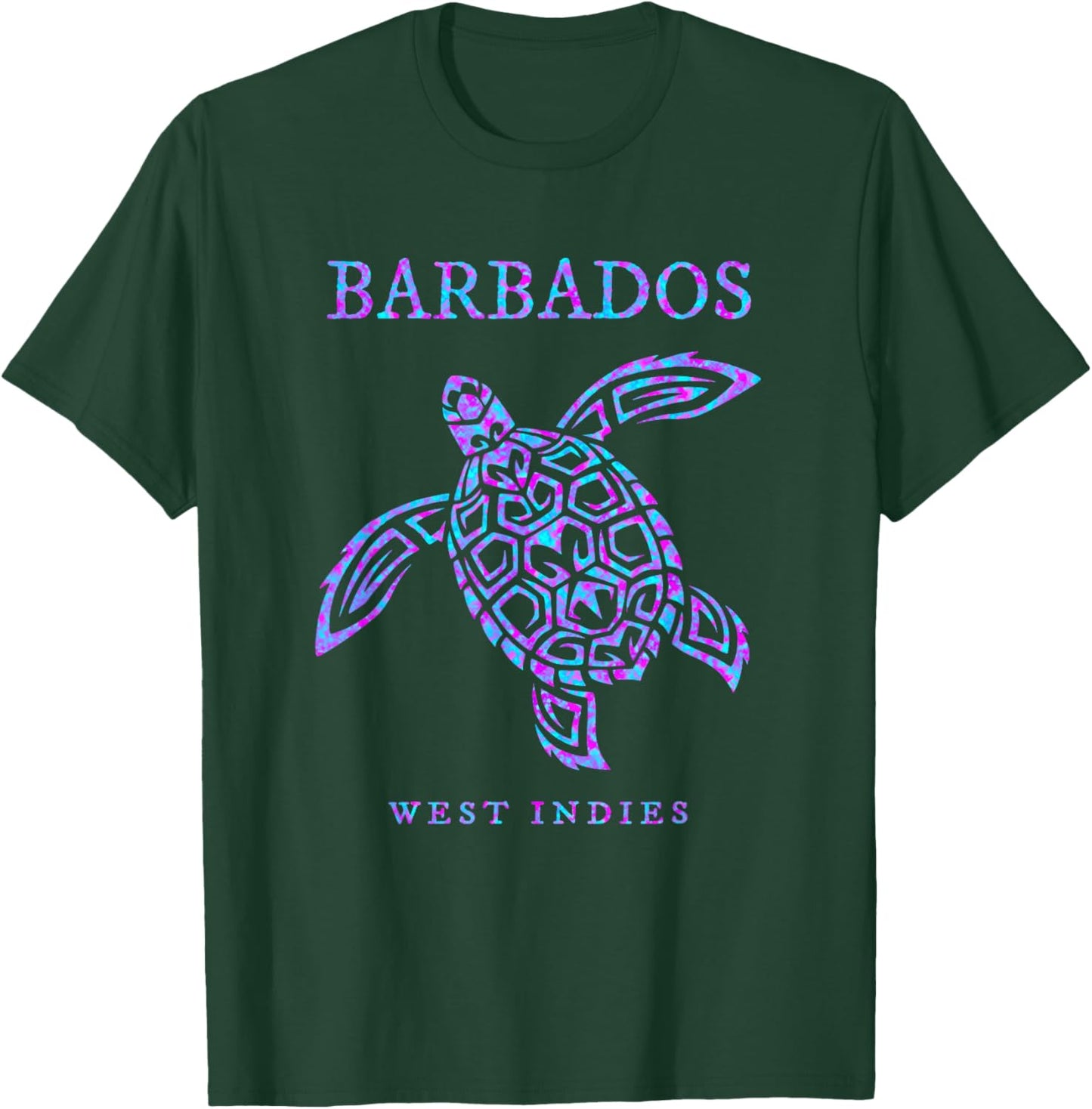Barbados Sea Turtle Beach Vacation Souvenir T-Shirt - T-Shirt | Forest