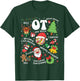 Occupational Therapy Christmas Retro Groovy OT Therapist T-Shirt - T-Shirt | Forest