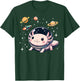 Axolotl Kawaii Cute Axolotls Astronaut Planets Space T-Shirt - T-Shirt | Forest