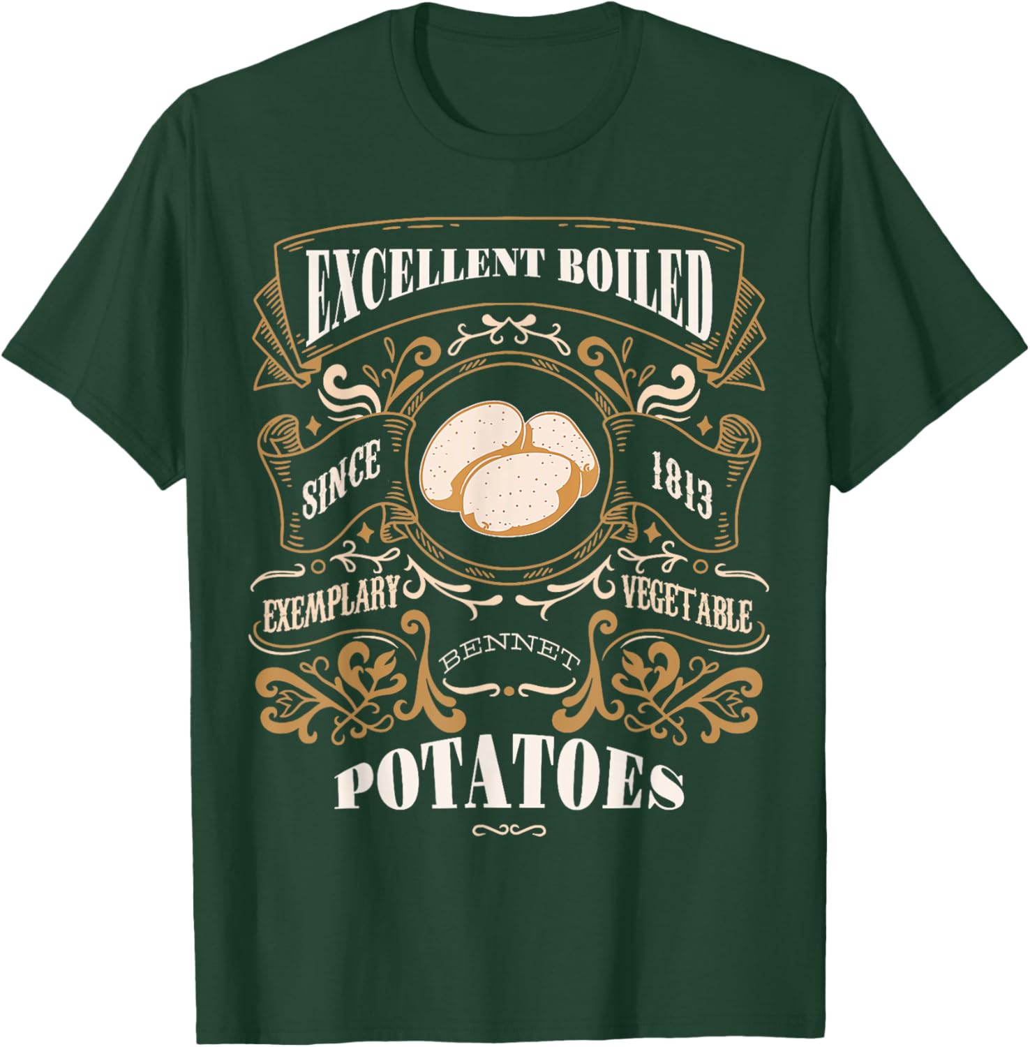 Excellent Boiled Potatoes Pride & Prejudice Jane Austen Meme T-Shirt - T-Shirt | Forest