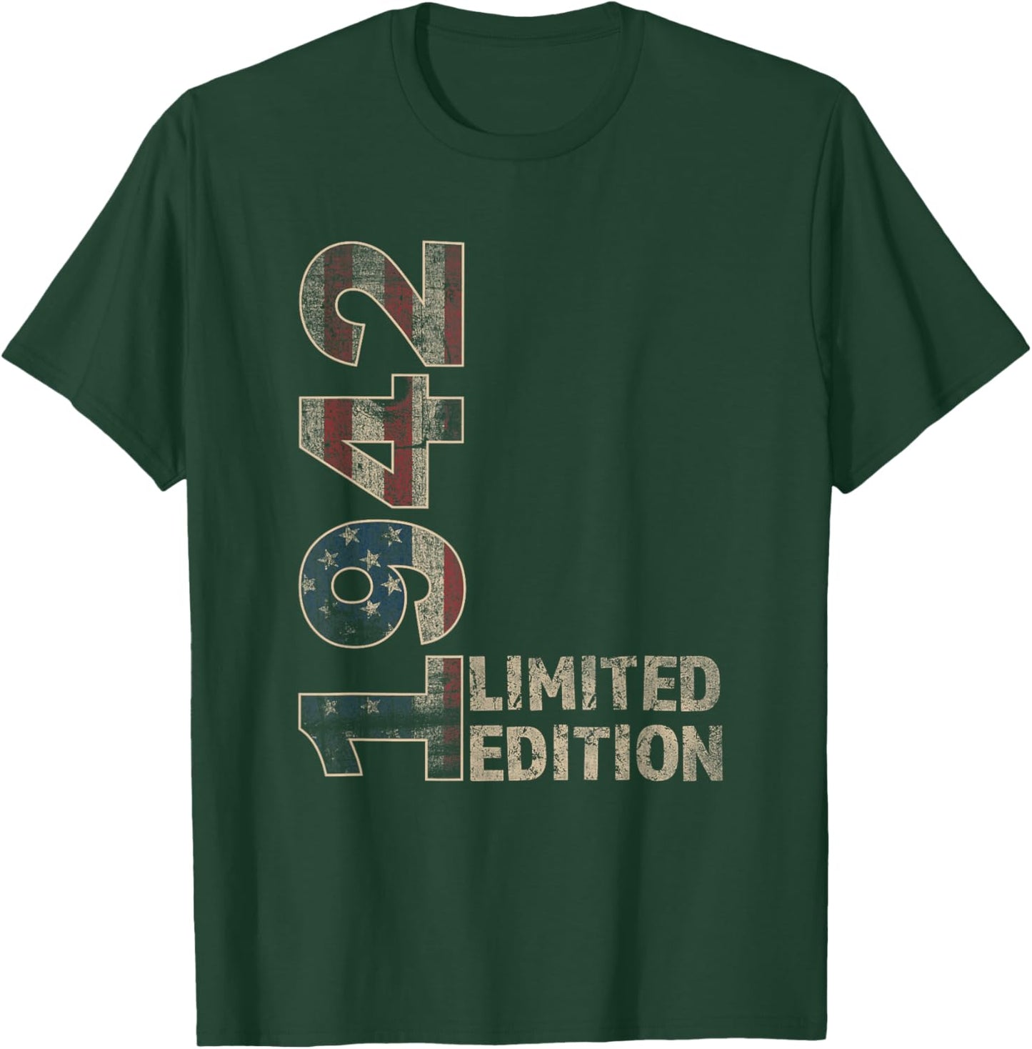 83th Birthday Gift men Vintage born 1942 turning 83 Year Old T-Shirt - T-Shirt | Forest