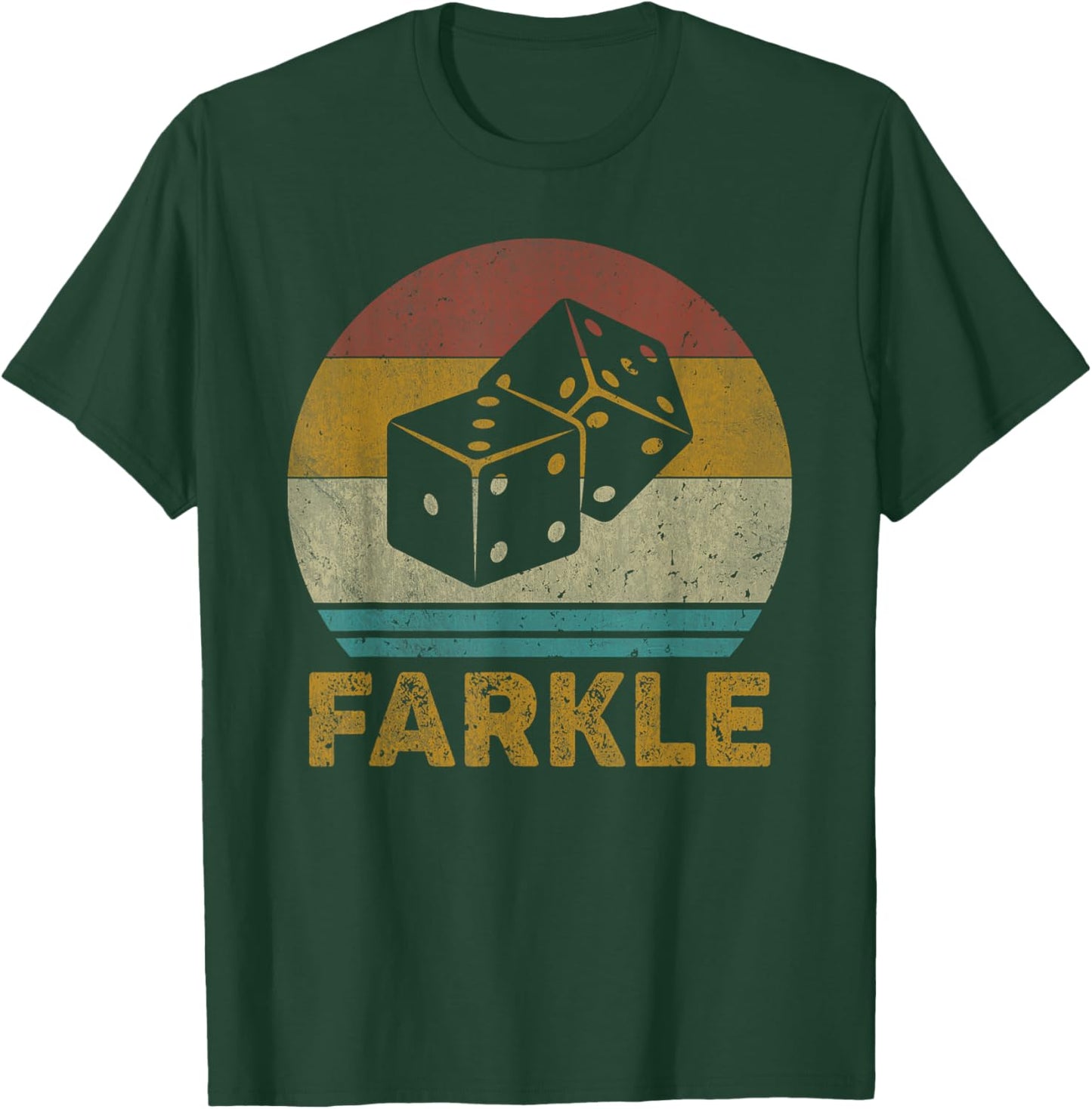 Farkle Vintage Farkle Dice Game T-Shirt - T-Shirt | Forest