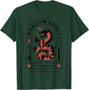 Aesthetic Dragon Retro Vintage Streetwear Fashion Women Men T-Shirt - T-Shirt | Forest