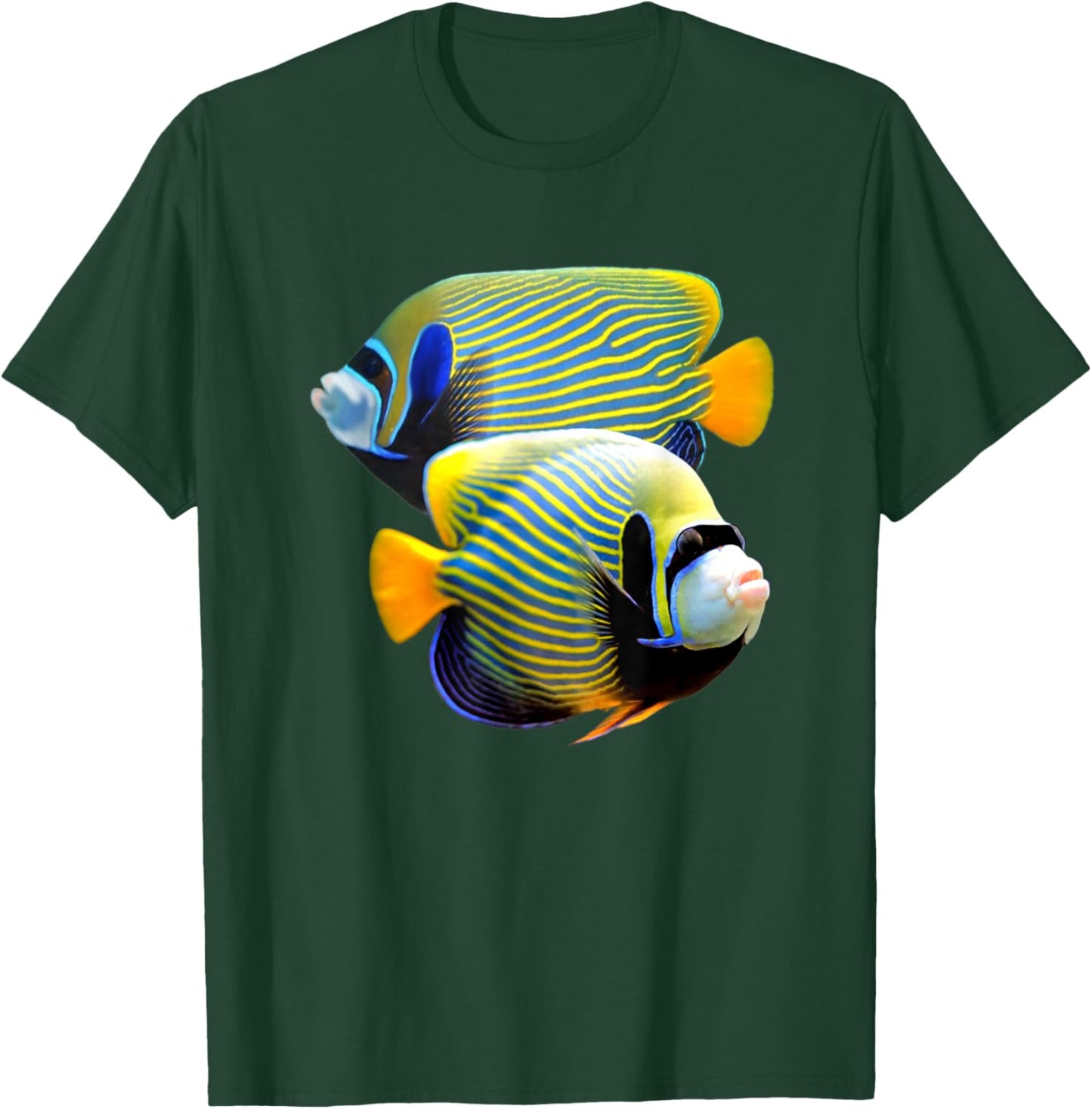 Emperor Angelfish Marine Fish Saltwater Angelfish Ocean Fish T-Shirt - T-Shirt | Forest