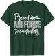 Proud Air Force Godmother US Military Family Matching T-Shirt - T-Shirt | Forest