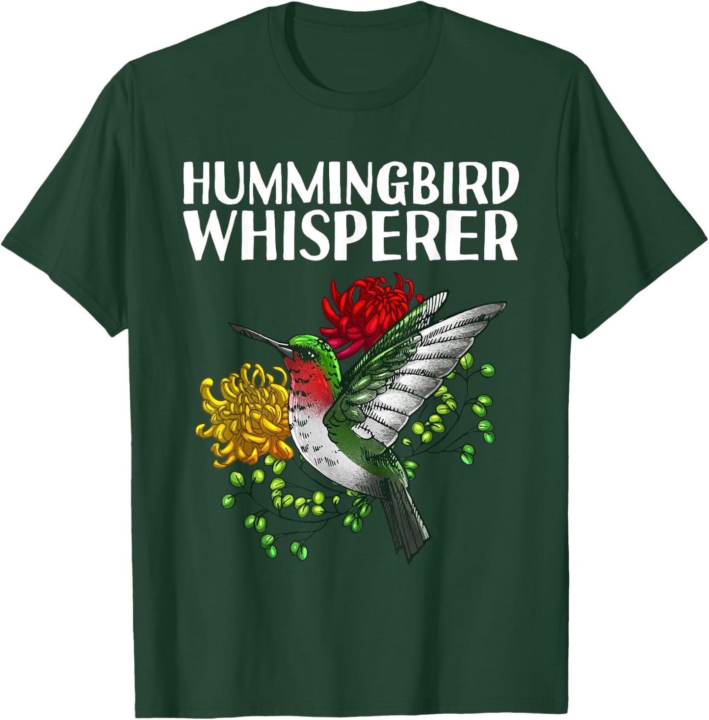 Cute Hummingbird Women Kids Hummingbird Whisperer T-Shirt - T-Shirt | Forest