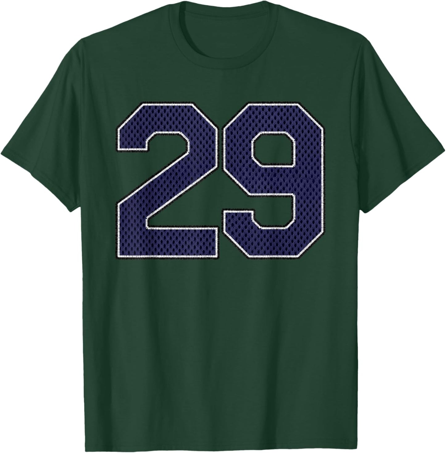 Navy Number 29 Athlete Sports Jersey Supporter Fanwear T-Shirt - T-Shirt | Forest