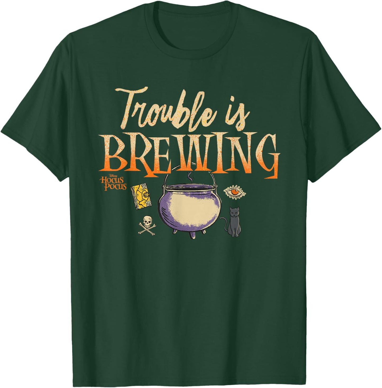 Disney Hocus Pocus Cauldron Trouble is Brewing T-Shirt - T-Shirt | Forest