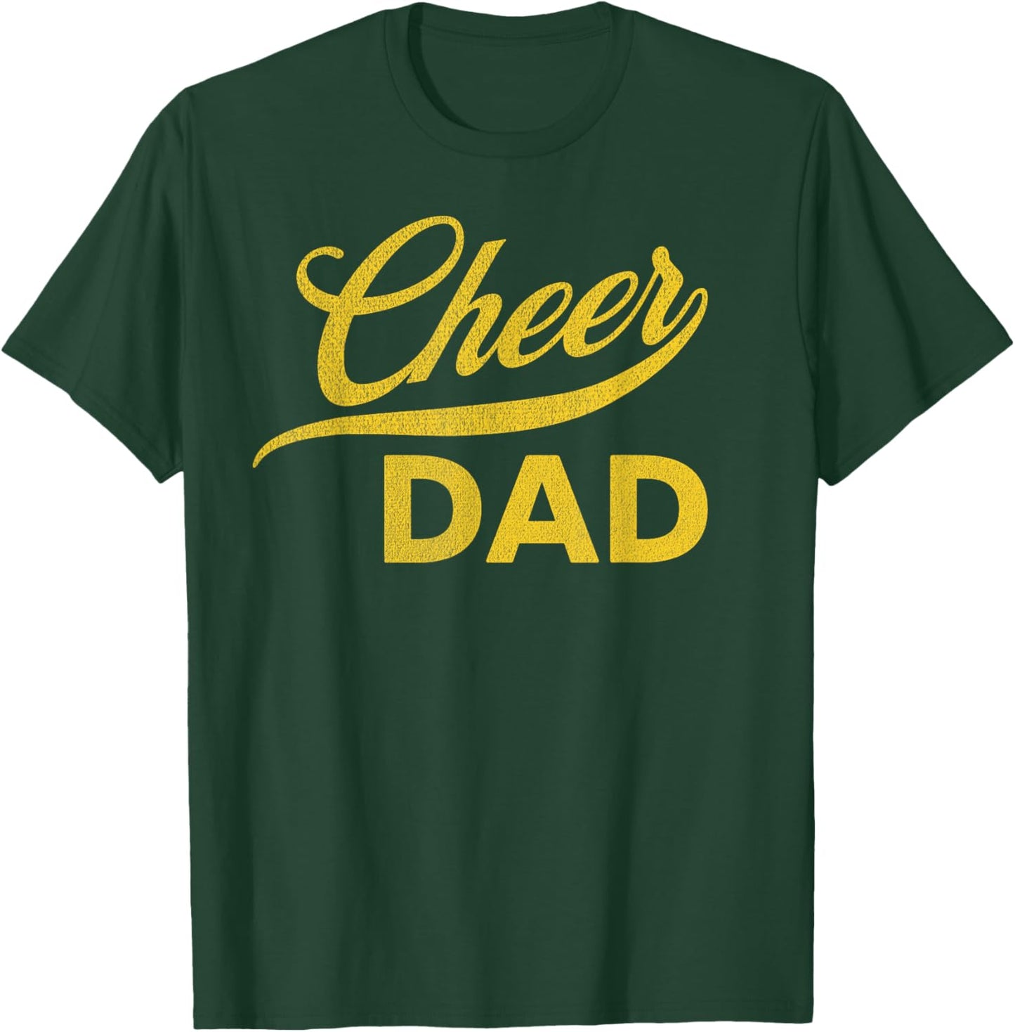 Cheer Dad Yellow Cheerleading T-Shirt - T-Shirt | Forest
