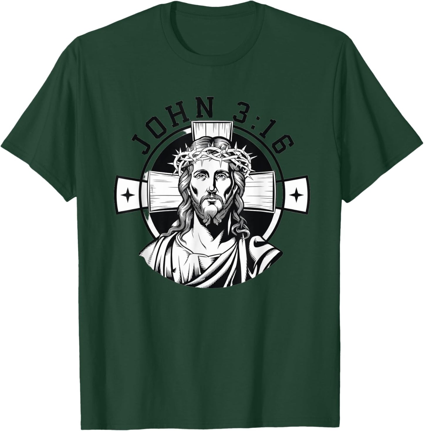 For God So Loved The World Christian Bible Verse John 3 16 T-Shirt - T-Shirt | Forest