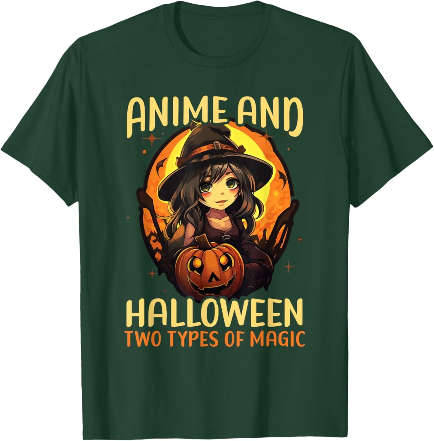 Anime Halloween Kawaii Trick Or Treat Spooky Manga Reader T-Shirt - T-Shirt | Forest