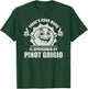 Funny Retro Vintage Today's Good Mood Pinot Grigio T-Shirt - T-Shirt | Forest