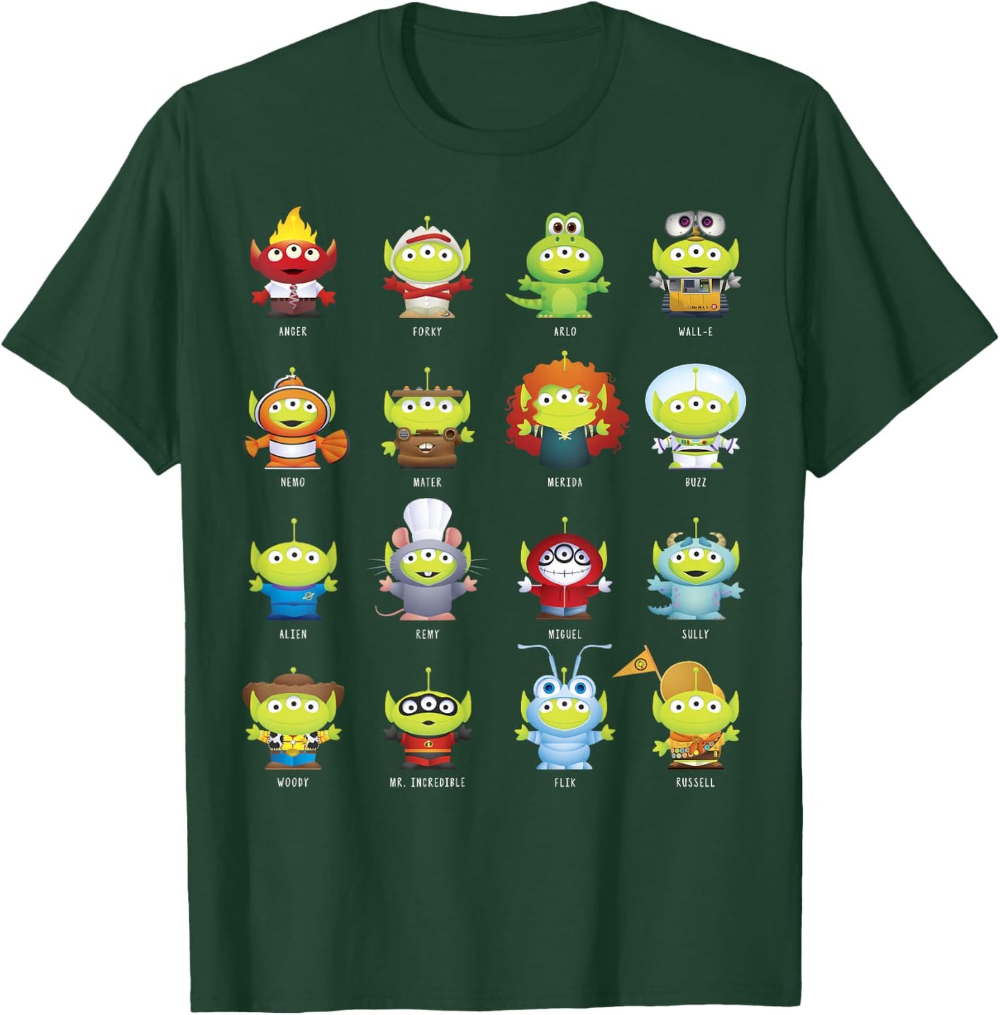 Disney Pixar Aliens Character Costumes T-Shirt - T-Shirt | Forest