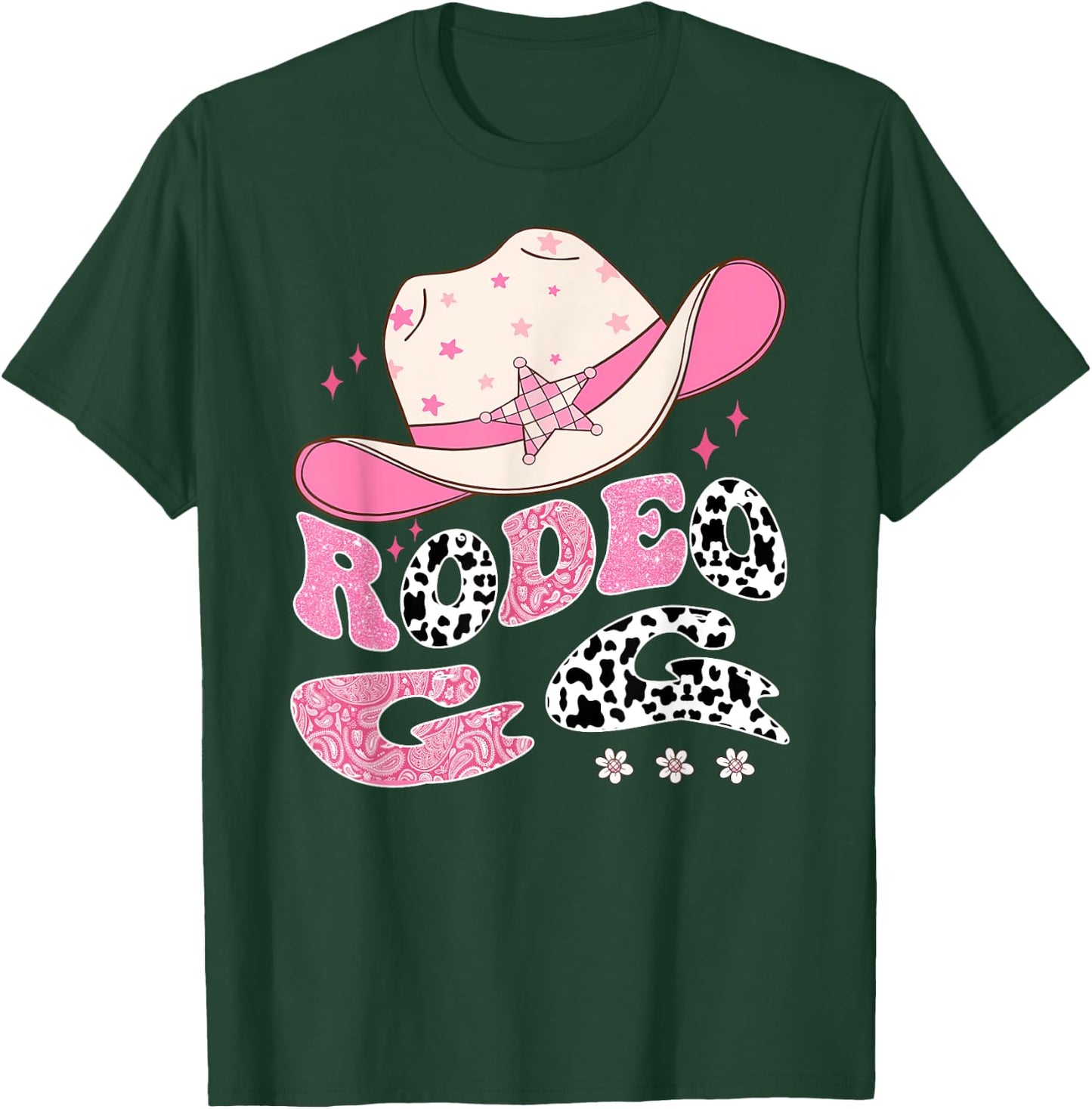 Rodeo GG Pink CowGirl 1St Birthday Family Matching T-Shirt - T-Shirt | Forest