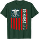 ER Nurse American Flag Patriotic ER Nurse 4th of July Women Men T-Shirt - T-Shirt | Forest