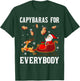 Capybaras For Everybody Christmas Santa Claus Capybara Xmas T-Shirt - T-Shirt | Forest