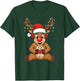 Christmas Gamer Reindeer Santa Hat Xmas Gaming Men Boys T-Shirt - T-Shirt | Forest