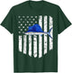 Black White American Flag Sailfish 4th Of July Fish Women Men T-Shirt - T-Shirt | Forest