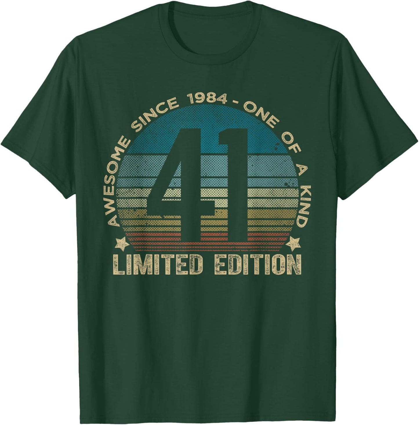 41 Year Old Gifts Vintage 1984 Limited Edition 41st Birthday T-Shirt - T-Shirt | Forest