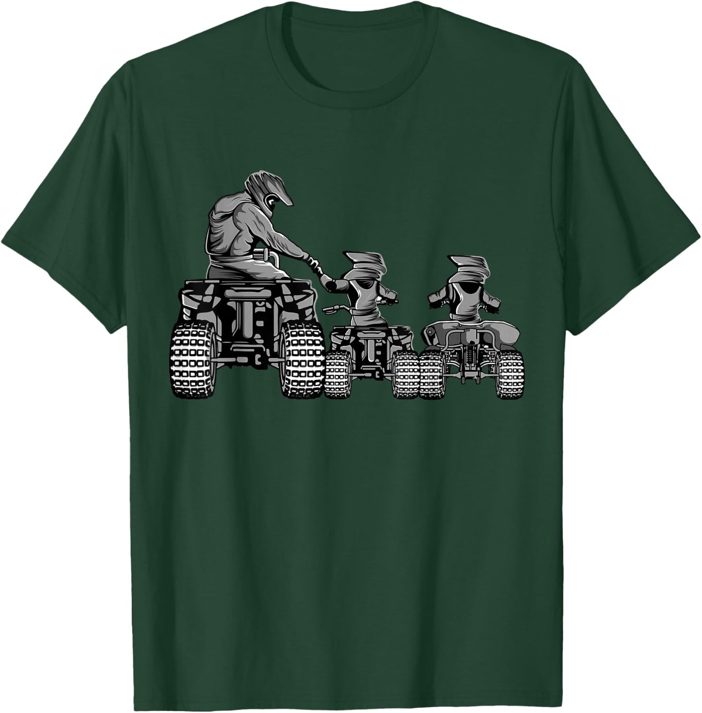 Quad Bike Father and Son Four Wheeler ATV Gift T-Shirt - T-Shirt | Forest
