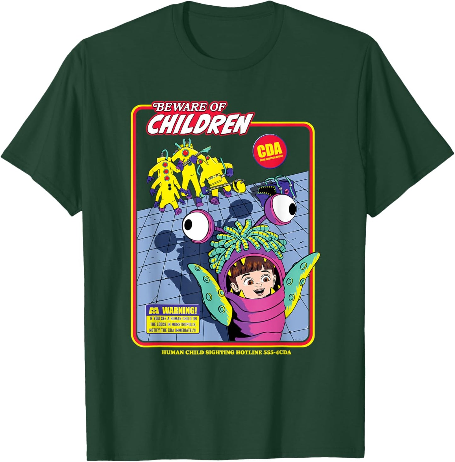 Disney and Pixar’s Monsters, Inc. CDA Beware of Children T-Shirt - T-Shirt | Forest