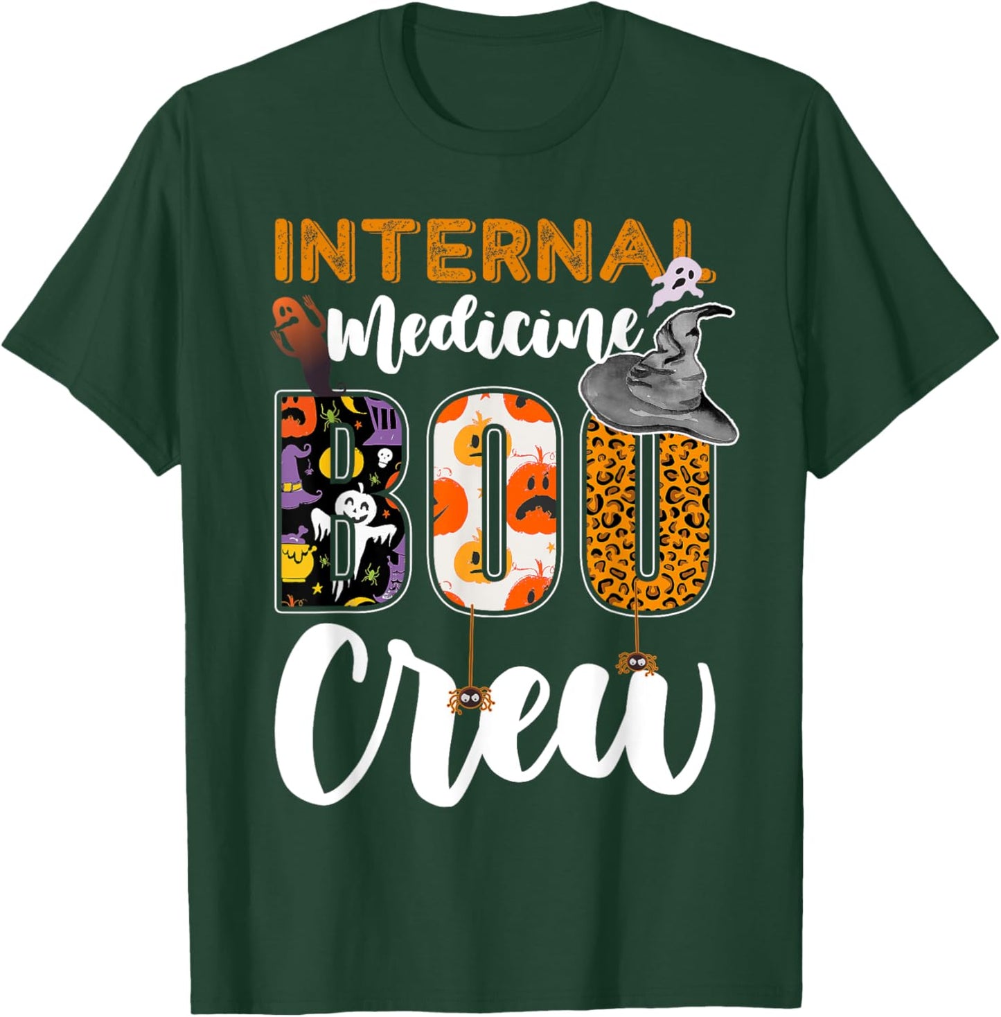 Internal Medicine Boo Crew Halloween Matching Internist T-Shirt - T-Shirt | Forest