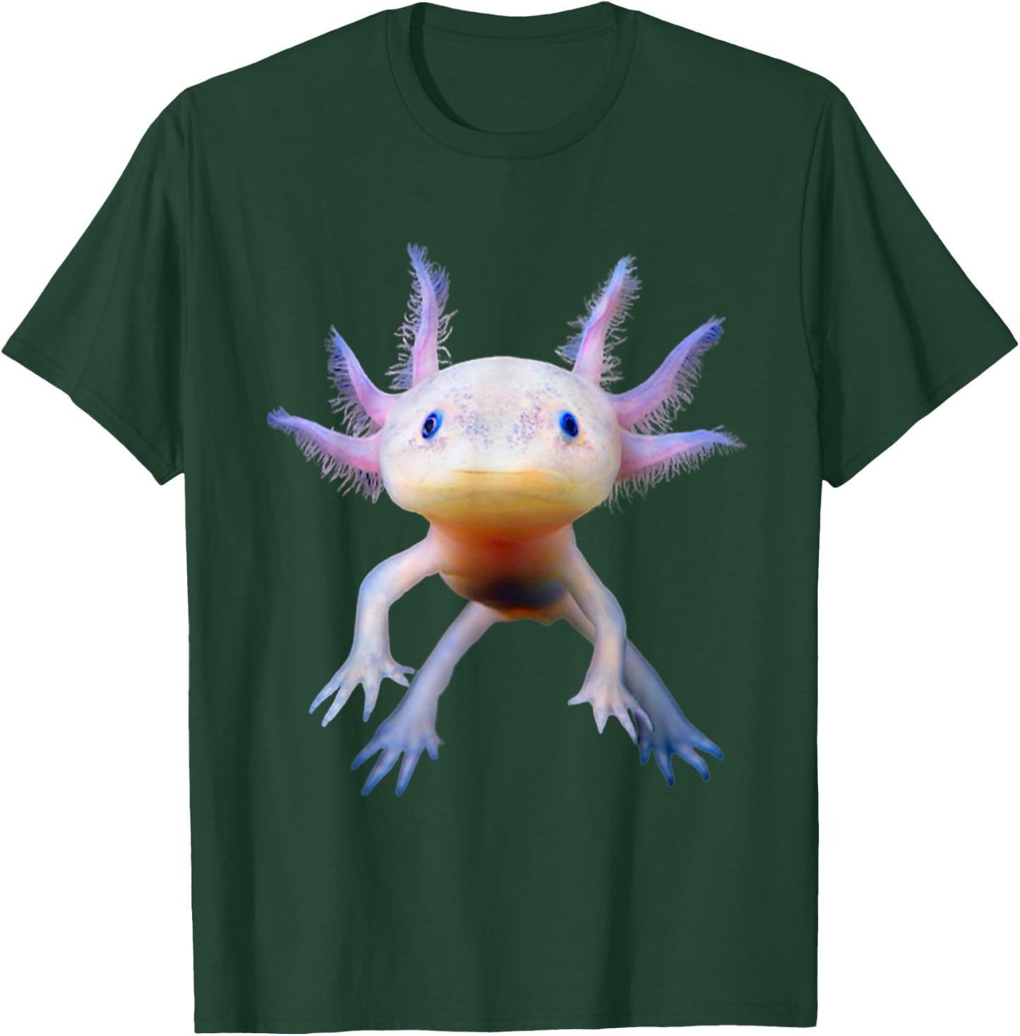 Axolotl Mexican Walking Fish Cute Amphibian Axolotl T-Shirt - T-Shirt | Forest