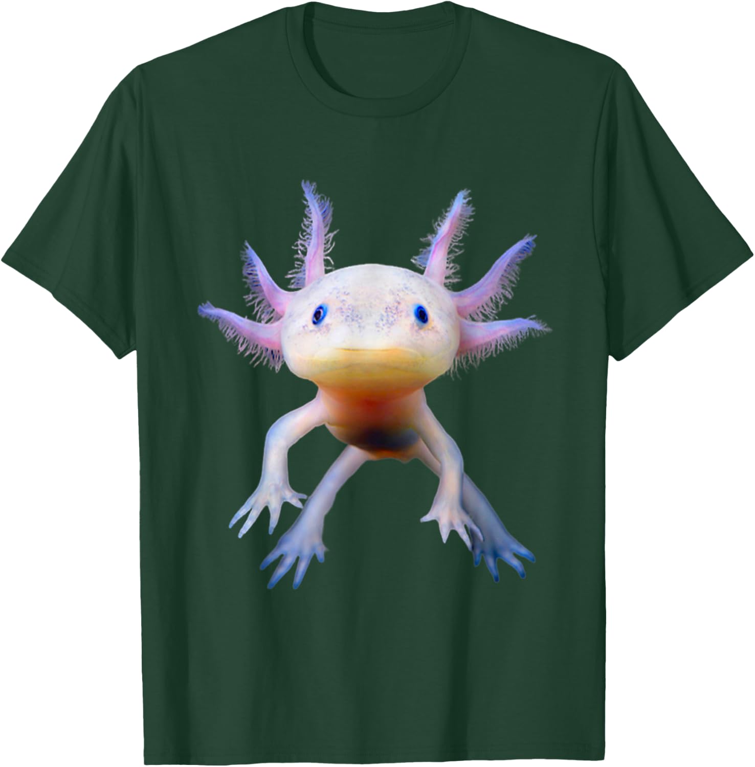 Axolotl Mexican Walking Fish Cute Amphibian Axolotl T-Shirt - T-Shirt | Forest