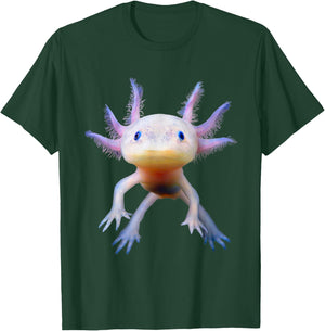Axolotl Mexican Walking Fish Cute Amphibian Axolotl T-Shirt - T-Shirt | Forest
