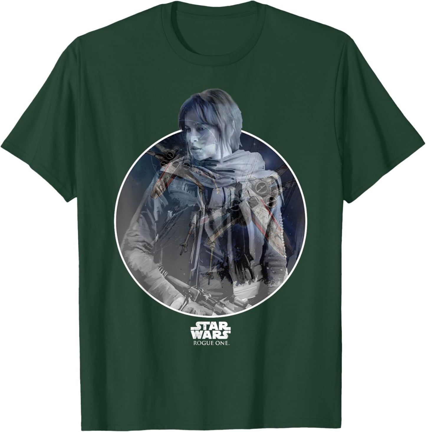Star Wars Rogue One Jyn Erso X-Wing T-Shirt - T-Shirt | Forest