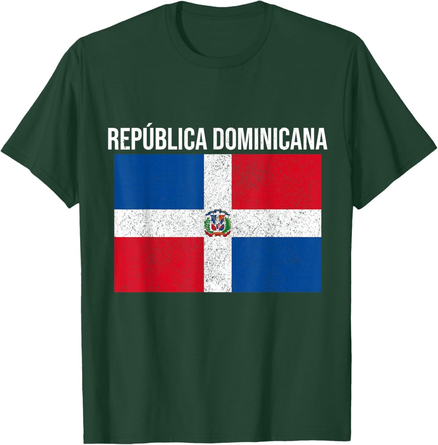 Republica Dominicana Dominican Republic Pride Flag Vintage T-Shirt - T-Shirt | Forest