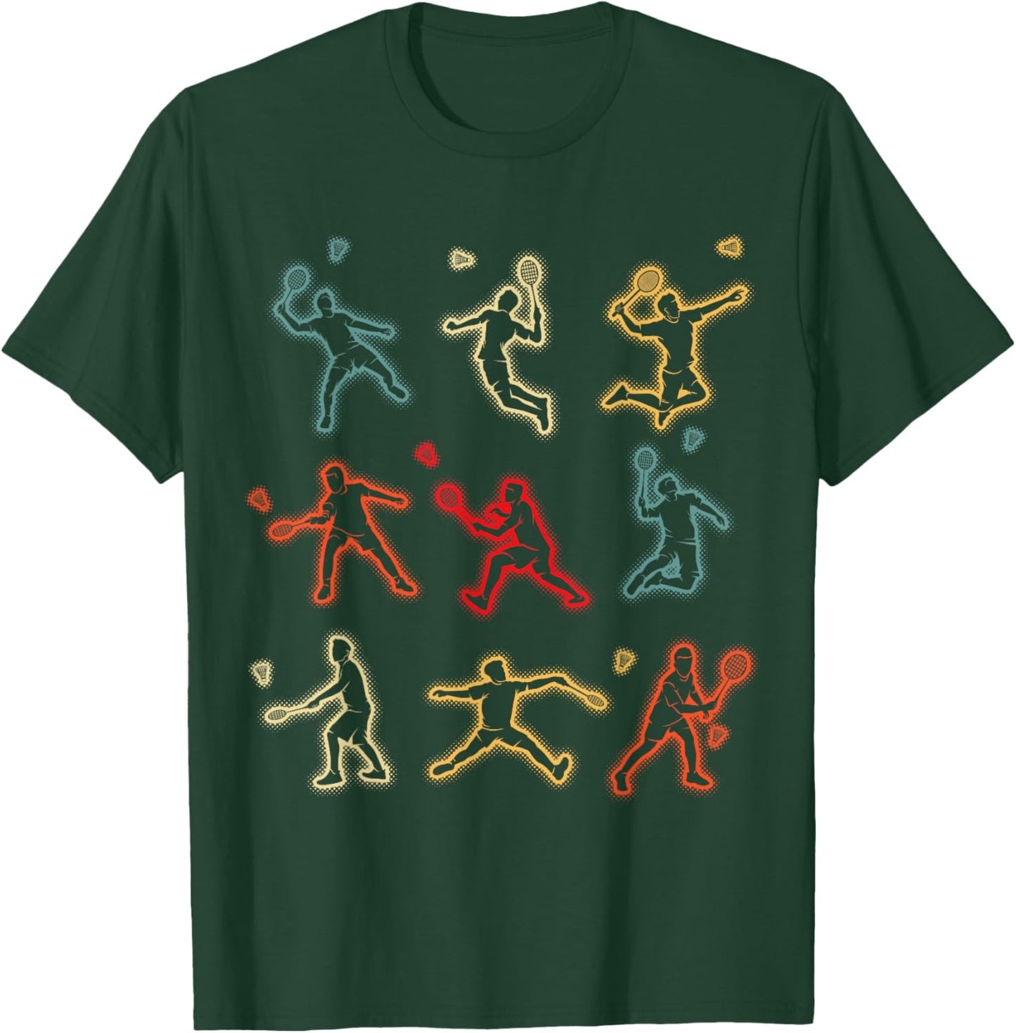 Badminton Shuttlecock Kids Youth Boys T-Shirt - T-Shirt | Forest