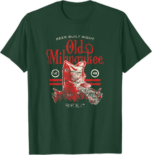Old Milwaukee Style - Beer Built Right Bass T-Shirt - T-Shirt | Forest