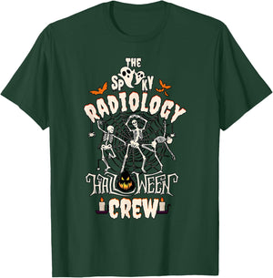 Spooky Halloween Radiology Tech Skeleton Xray CT Tech T-Shirt - T-Shirt | Forest