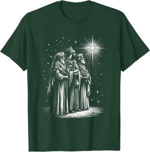 Timeless Epoch Artwork Collection Vintage Magi Journey - Three Wise Men - Religious Christmas T-Shirt - T-Shirt | Forest