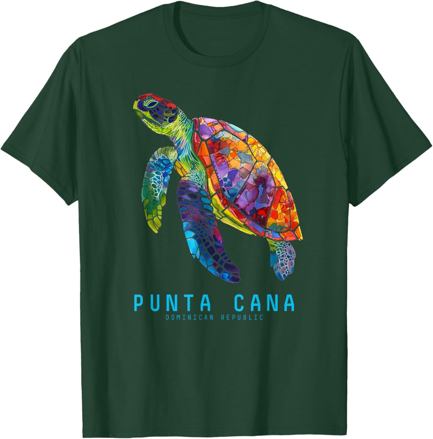 Punta Cana Dominican Republic Sea Turtle Holiday Beach T-Shirt - T-Shirt | Forest