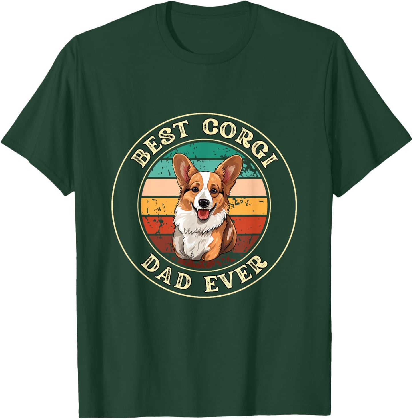 Funny Corgi Dad Gift T-Shirt - T-Shirt | Forest